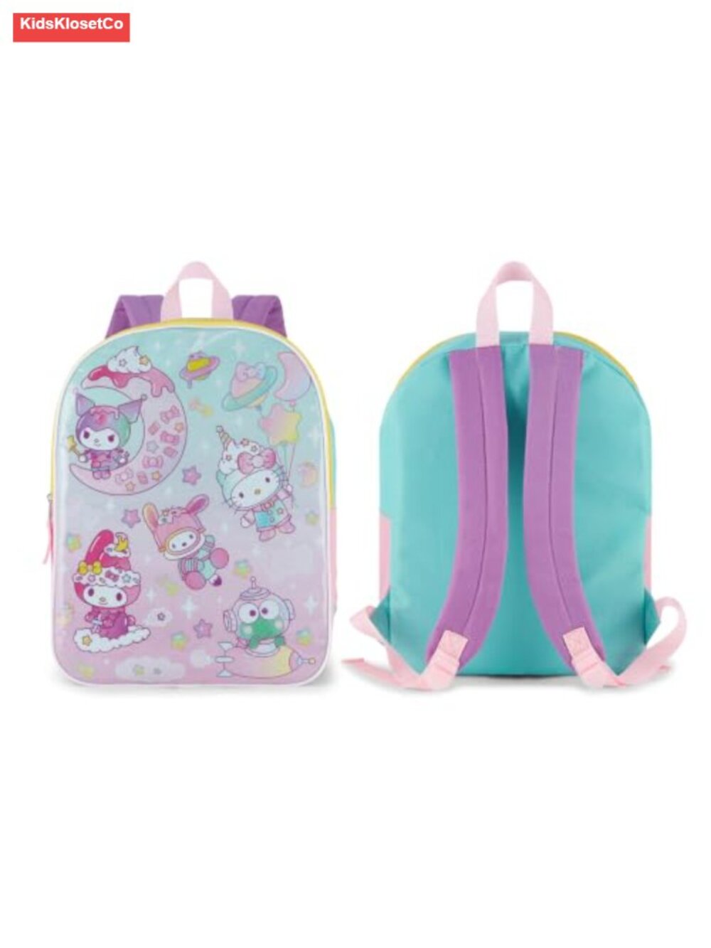 Hello Kitty Kids Backpack 15" Adjustable Padded Straps, Roomy Storage, Licensed - Picture 2 of 6